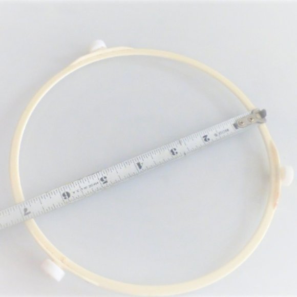 BX55 -- 7" Vintage Microwave Glass PLATE RING Microwave Turntable Ring Plate App - Picture 1 of 1